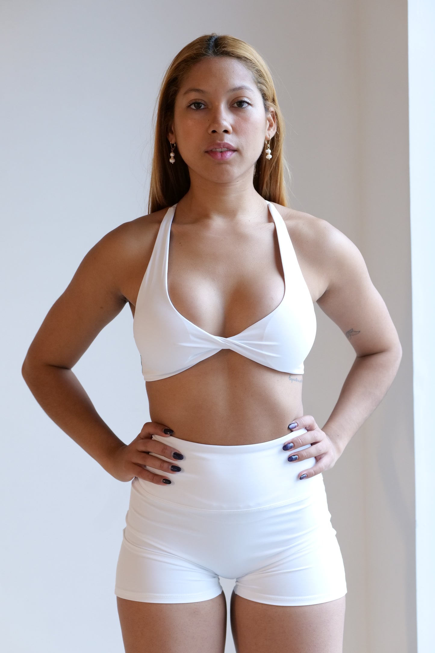 Strappy Sports Set Le White